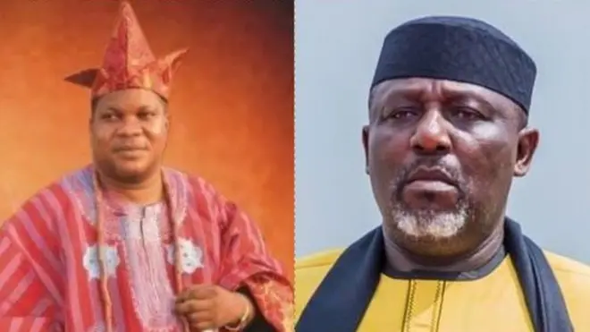 Oba Akintunde Akinyemi na Rochas Okorocha