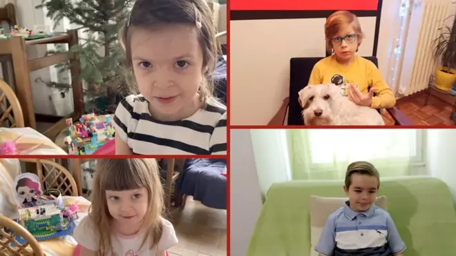 Aleksandra, Matej, Dora i Andrej