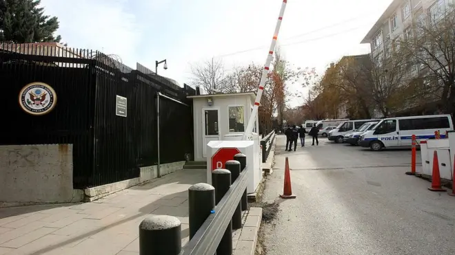ABD'nin Ankara'daki büyükelçilik binasından bir fotoğraf