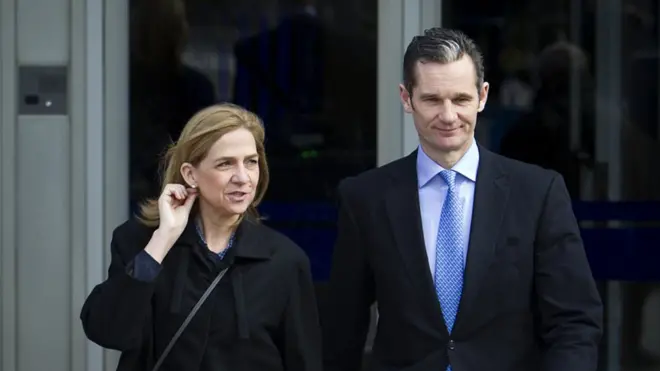 La Infanta Cristina y su esposo, Iñaki Urdangarín, estaban acusados en el "caso Nóos".