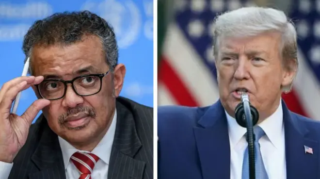 Tedros Adihaanom fi Donaald Tiraamp