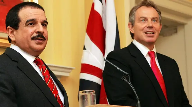 بلير وحمد في لندن