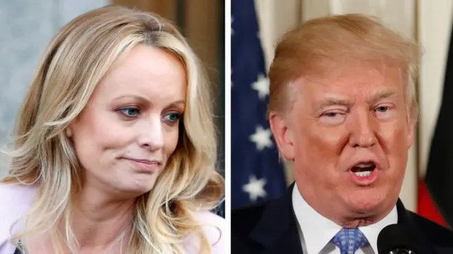 Trump admitió el pago a Daniels aunque niega haber tenido una relación sexual con ella.