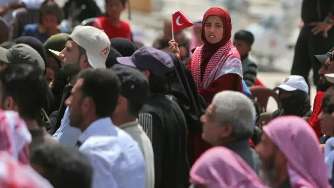 İdlib'deki törenden görüntü