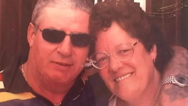 Michael and Mary Blessington at Blackpool in 2000