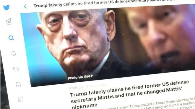 مقال تويتر الذي يتهم الرئيس الأمريكي بتقديم ادعاءات كاذبة