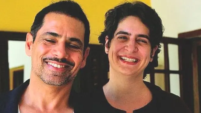 रॉबर्ट वाड्रा और प्रियंका गांधी