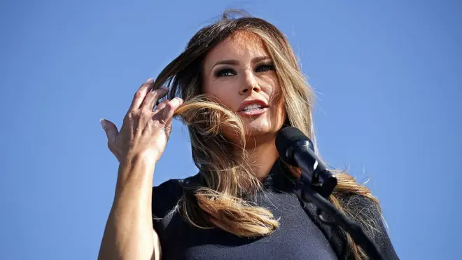 Melania Trump, que nasceu na antiga Iugoslávia, fez carreira como modelo