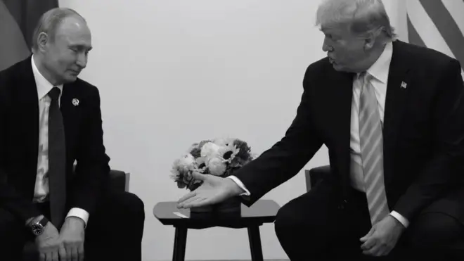 الرئيس الأمريكي دونالد ترامب يمد يد السلام إلى الرئيس الروسي فلاديمير بوتين
