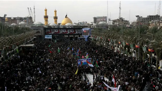 Sebagian besar korban adalah umat Syiah Iran yang dalam perjalanan pulang dari menunaikan ibadah Arbain di Karbala, Irak.