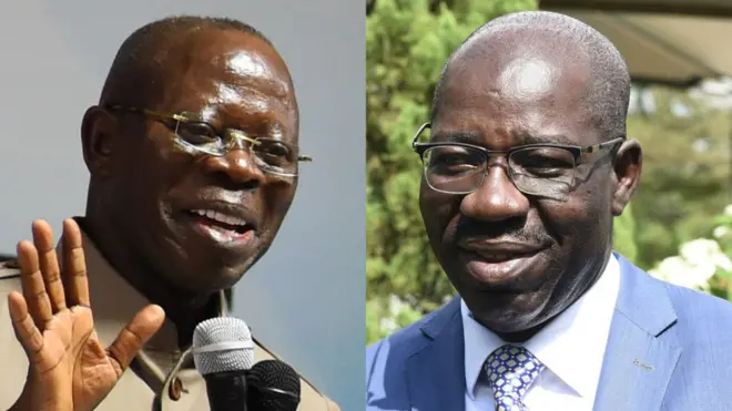 Adams Oshimhole and Godwin Obaseki