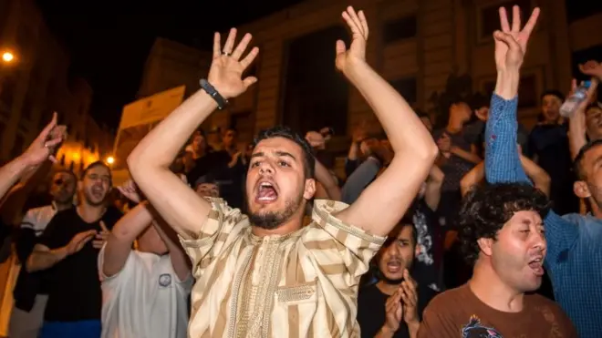 متظاهرون في المغرب