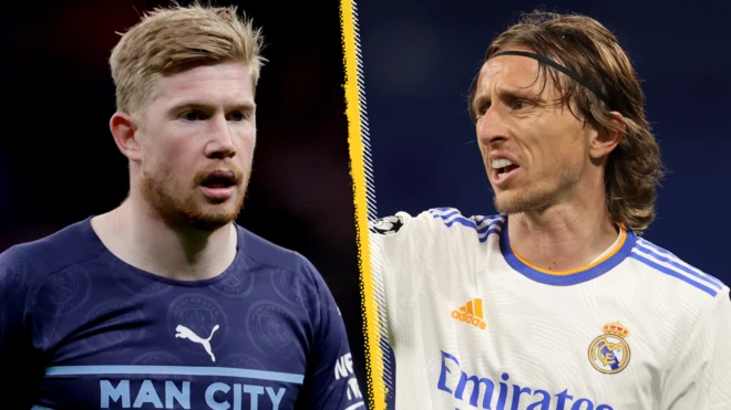 Kevin de Bruyne and Luka Modric