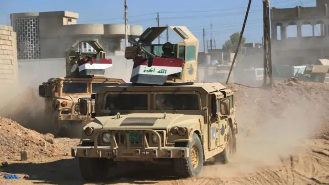 Iraklı güçler Telafer'de