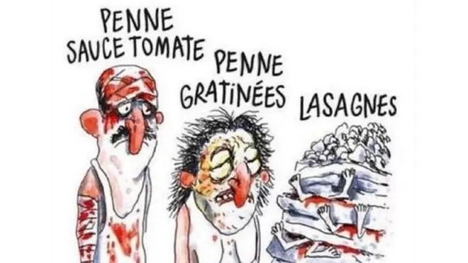 Charlie Hebdo sued by quake-hit Amatrice over cartoon - BBC News