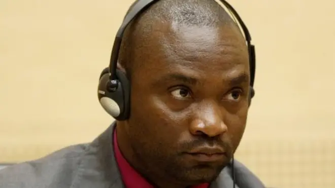 Germain Katanga duruşmayı hapishaneden video bağlantı aracılığıyla takip etti.