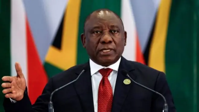 Rais wa Afrika Kusini Cyril Ramaphosa