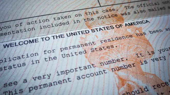 Приветственное письмо обладателю Грин-карты