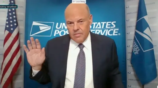 El director general del Servicio Postal de Estados Unidos, Louis DeJoy, declaró este viernes ante un panel del Senado.