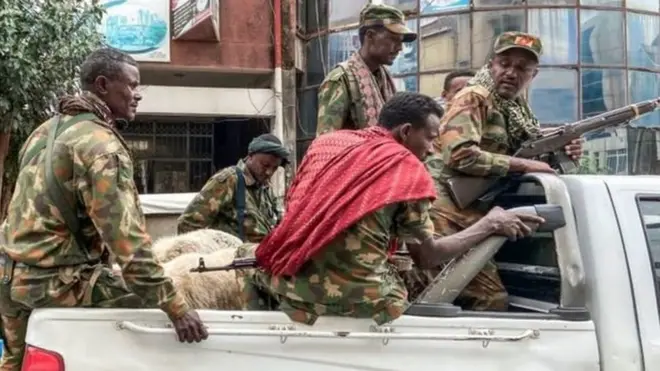 قوات موالية للحكومة الإثيوبية