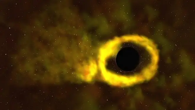 شاهد: ثقب أسود يلتهم نجما