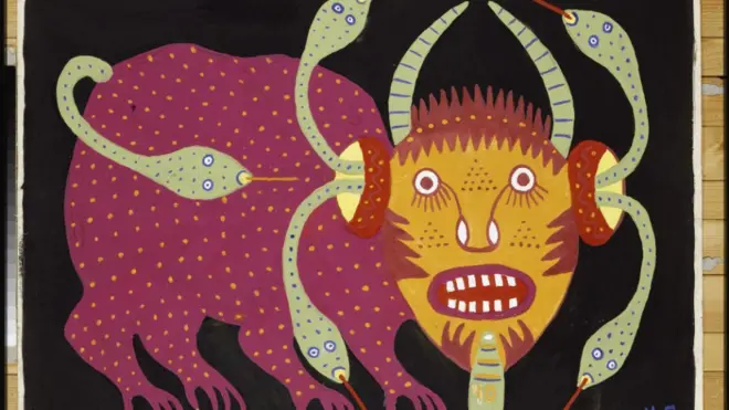 "¡Maldita sea la guerra nuclear!", de Maria Primachenko.