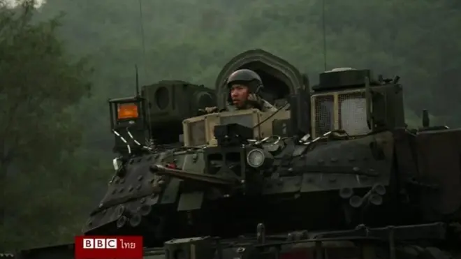 เกาหลีใต้ซ้อมรบ