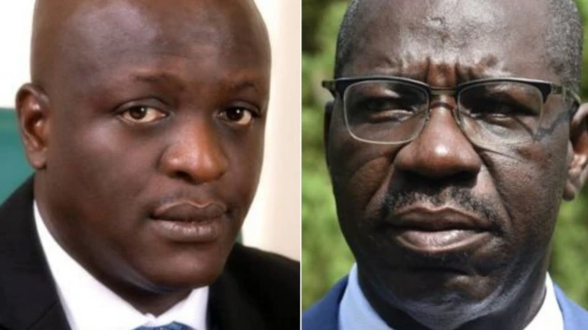 Omoregie Ogbeide-Ihama (Left) and Godwin Obaseki (Right)