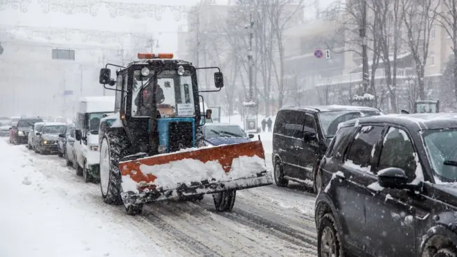 Трактор на Хрещатику