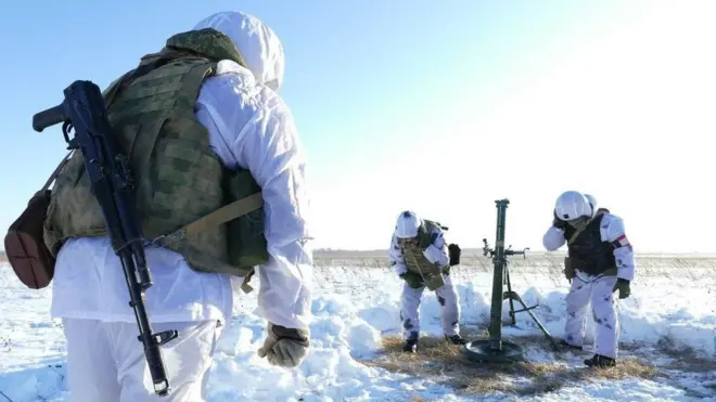 военные Росгвардии на занятиях