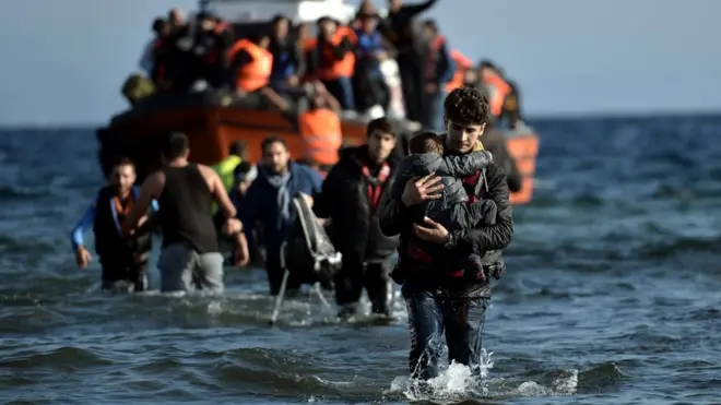 Лодка с мигрантами