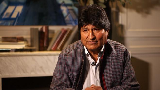 Evo Morales en entrevista con BBC Mundo.