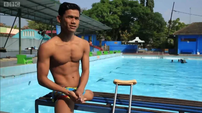 '한쪽 다리가 없어도 포기하지 않아요'