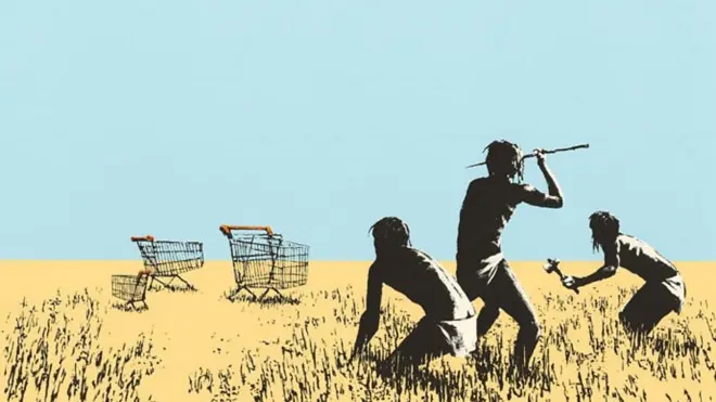 بینکسی کا فن پارہ