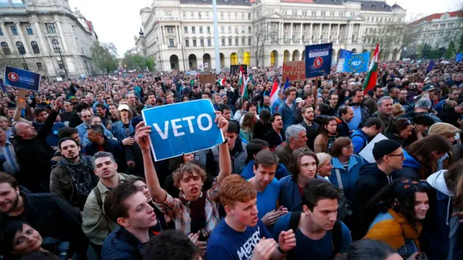 демонстрация в Будапеште