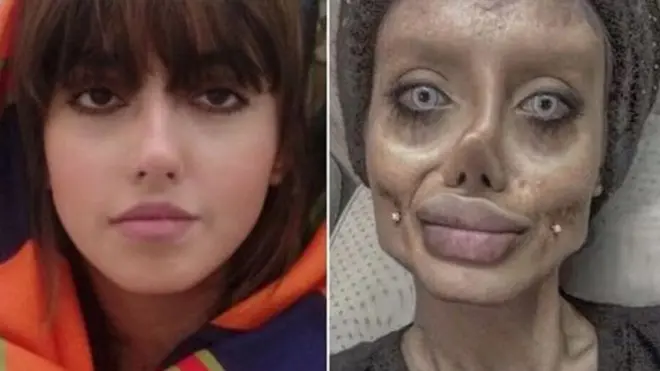 Саҳар Табар ўз юзини мана шундай кескин ўзгартирган.