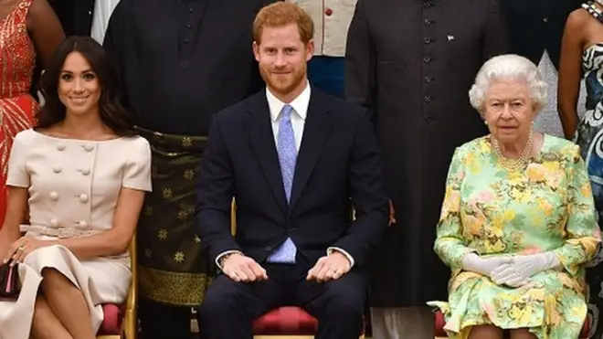 Меган, Гаррі та королева Єлизавета ІІ
