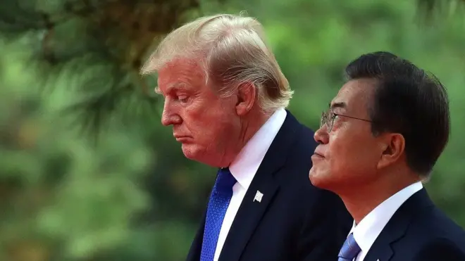 트럼프 대통령과 문재인 대통령