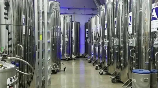 سلنڈروں میں منجمد مُردے