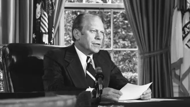 O presidente americano Gerald Ford anunciafresh casinodecisãofresh casinoperdoar o ex-presidente Richard Nixon,fresh casino8fresh casinosetembrofresh casino1974