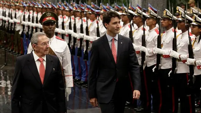 El primer ministro de Canadá, Justin Trudeau, visitó Cuba en noviembre de 2016.