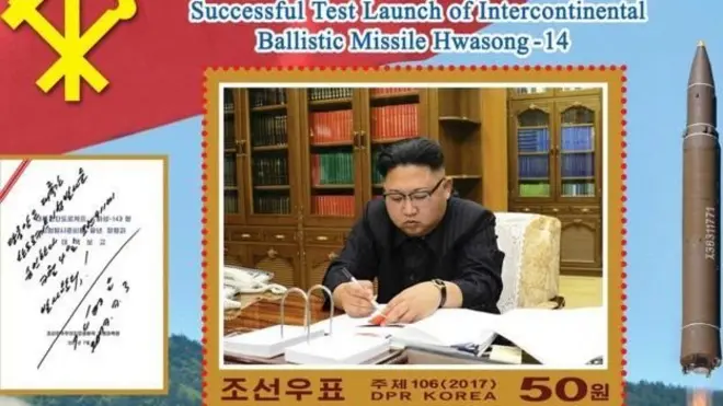 Випробування ракет у КНДР сколихнуло світ. У Північній Кореї їм присвятили серію поштових марок