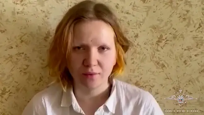 Darya Trepova declined to say who gave her the statuette but Russian authorities have immediately blamed opposition figures