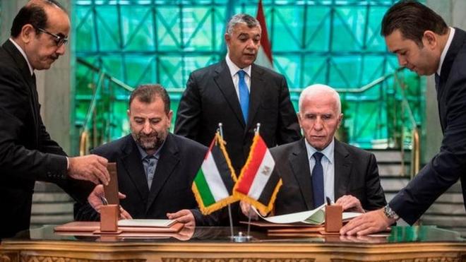 قادة الفصائل الفلسطينية في محادثات مصالحة بوساطة مصرية
