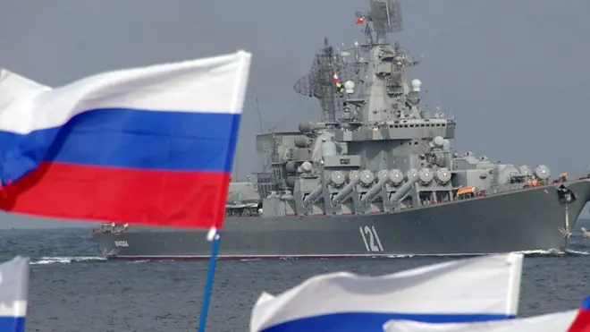 Крейсер "Москва" в Севастополе