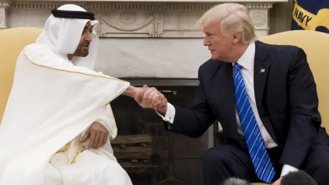 وقف ادارة ترامب الى الامارات في الازمة الخليجية