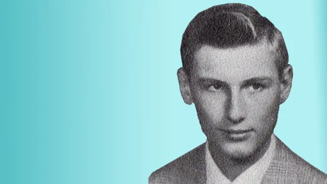 Roger Curry in his 1958 high school yearbook