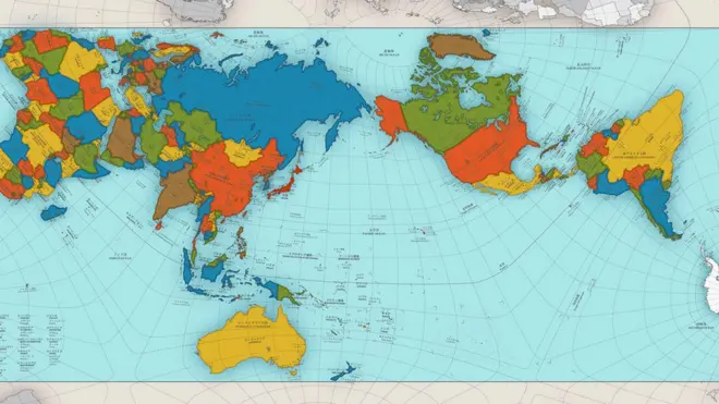 La creación del arquitecto Hajime Narukawa ganó el Gran Premio del Diseño en Japón. El mapa refleja fielmente las proporciones entre países y regiones.