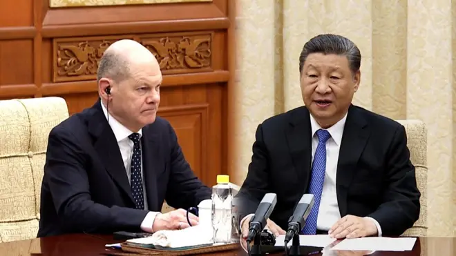 德國總理肖爾茨訪華晤習近平
