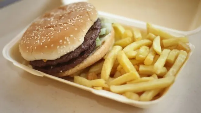 hamburger ve cips